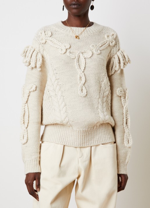 Isabel Marant Katria grofgebreide trui in wolblend