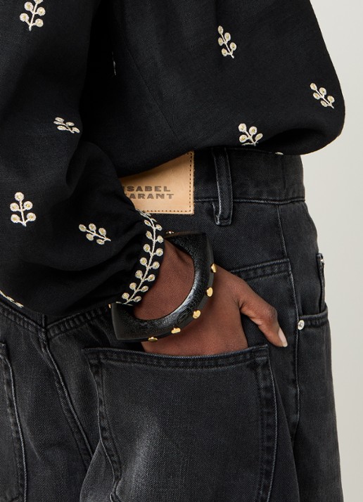 Isabel Marant Layla bangle - voorkant 4 zwart