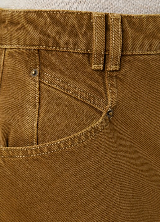 Isabel Marant Lemony high waist wide leg jeans met steekzakken - detail 2 brons