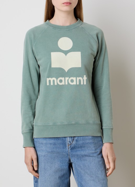 Isabel Marant Millyny sweater met flock logoprint