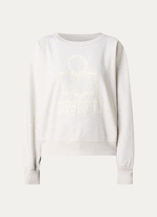 Isabel Marant Mobyli sweater met flock logoprint