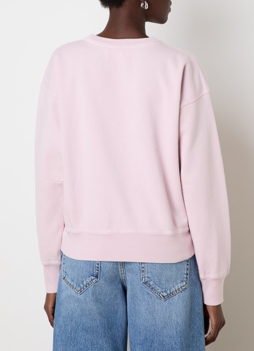 Isabel Marant Mobyli sweater met logoprint - achterkant 3 lichtroze