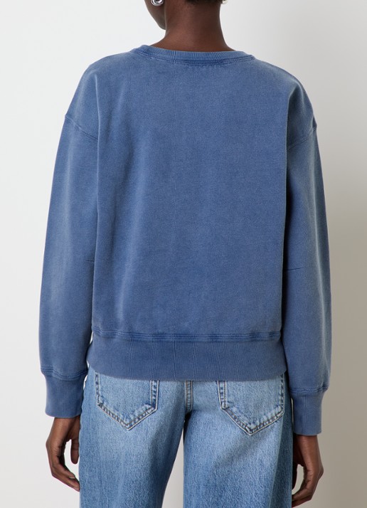 Isabel Marant Mobyli sweater met logoprint - achterkant 3 indigo