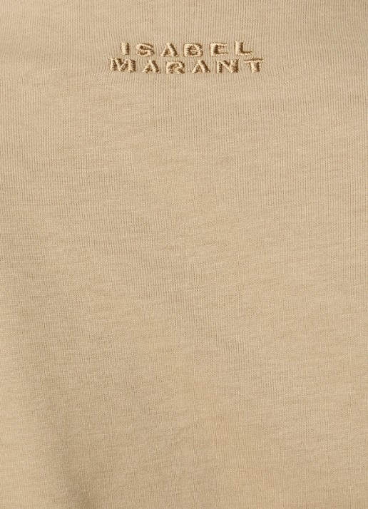 Isabel Marant Nadrine top met schoudervulling en V-hals - detail 3 beige