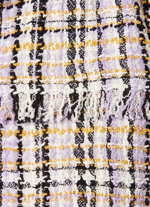 Isabel Marant Nameo cropped blazer met tweed-look - detail 4 lichtpaars