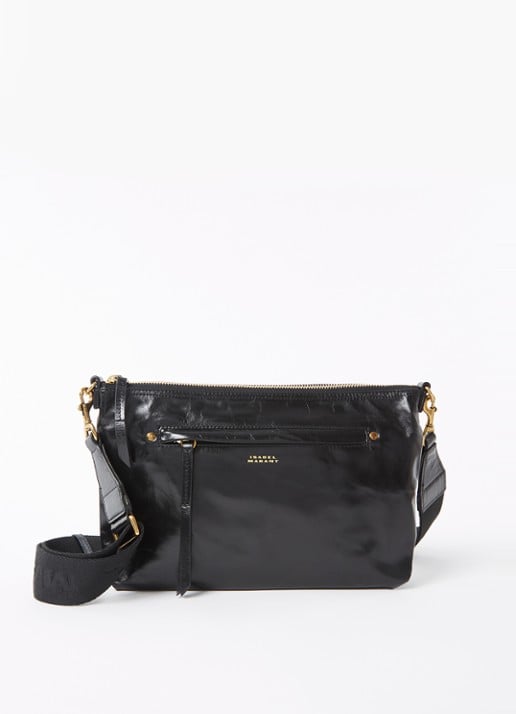 Isabel Marant Nessah clutch van lakleer