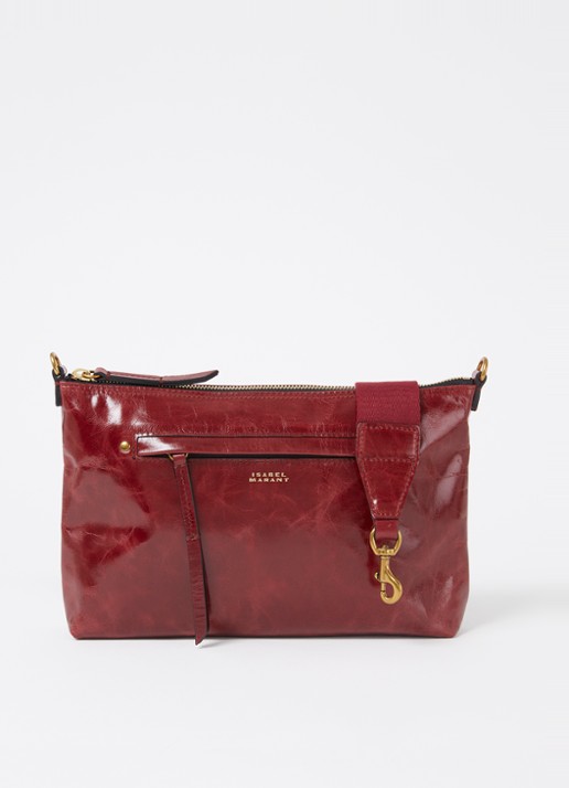 Isabel Marant Nessah clutch van lakleer