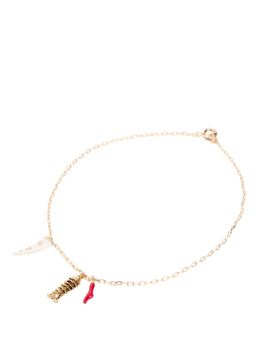 Isabel Marant New River Long ketting met hanger - detail 2 goud
