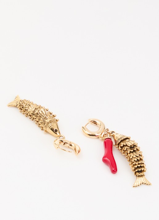 Isabel Marant New River oorringen met hanger - detail 2 goud