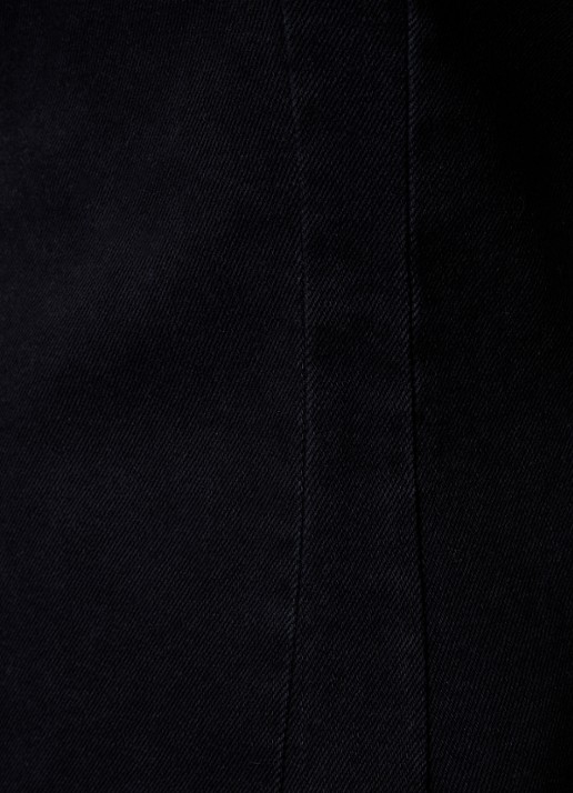 Isabel Marant Nina mini jurk van denim met rugdecolleté - detail 5 zwart