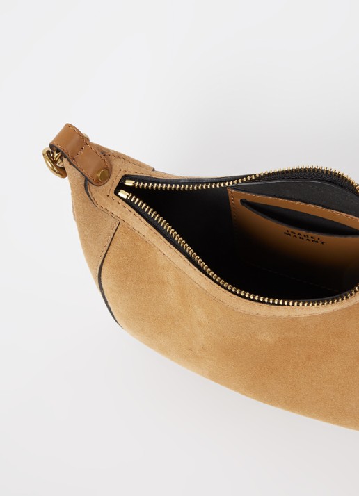 Isabel Marant Oskan Moon schoudertas van suède - detail 2 camel