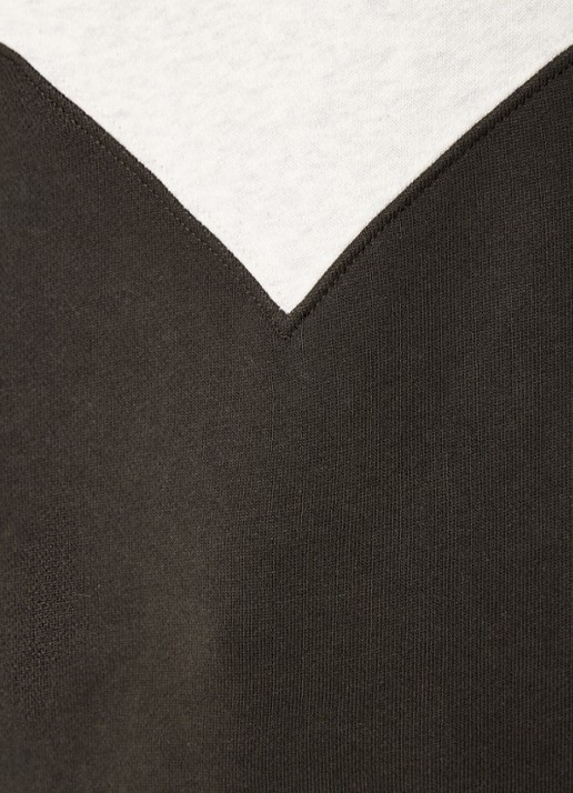 Isabel Marant Oversized sweater met flock logoprint - detail 5 grijsmele