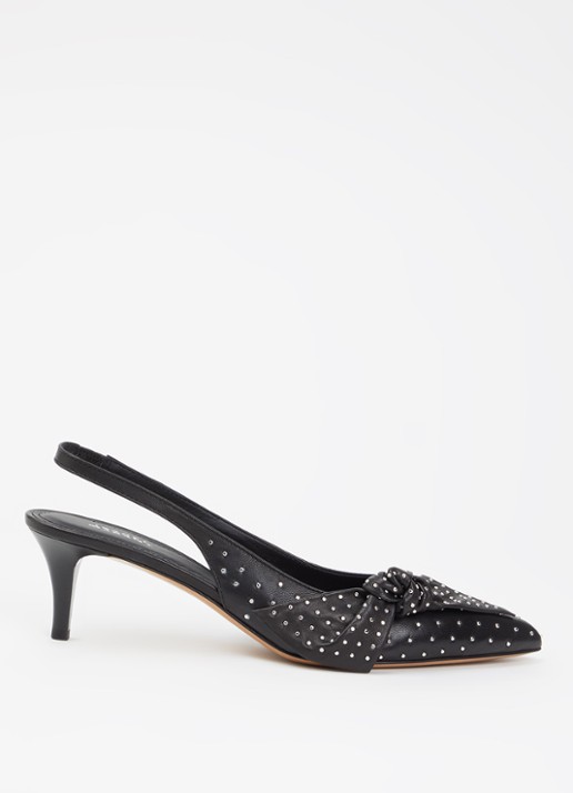 Isabel Marant Palmo slingback van lamsleer met studs