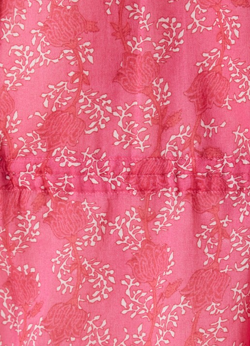 Isabel Marant Parsley mini tuniekjurk met strikdetail - detail 4 fuchsia