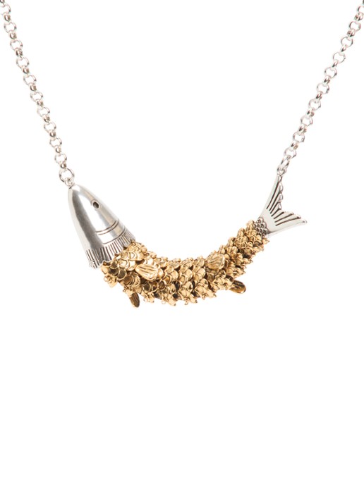 Isabel Marant River choker verguld - voorkant 4 multicolor