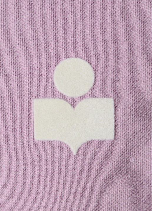 Isabel Marant Ross schipperstrui met logo - detail 5 lavendel