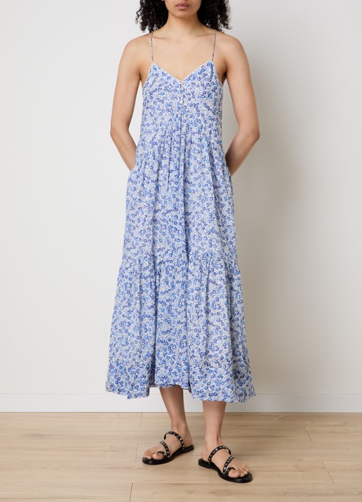 Isabel Marant Sabba midi jurk met bloemenprint