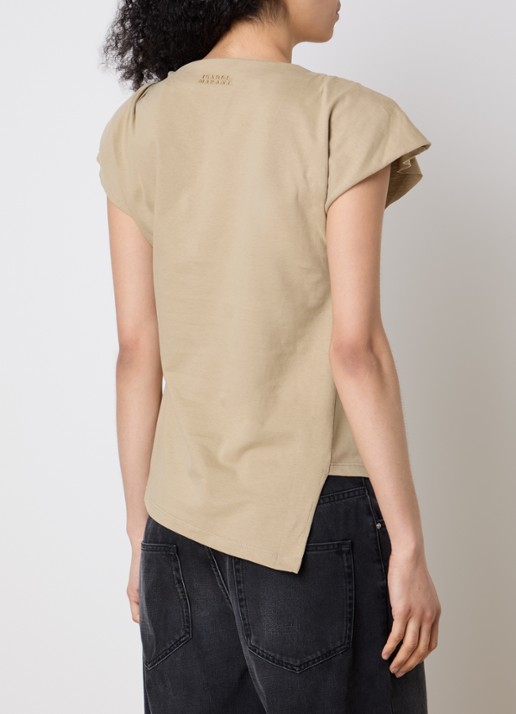 Isabel Marant Sebani top met asymmetrische zoom - achterkant 5 brons