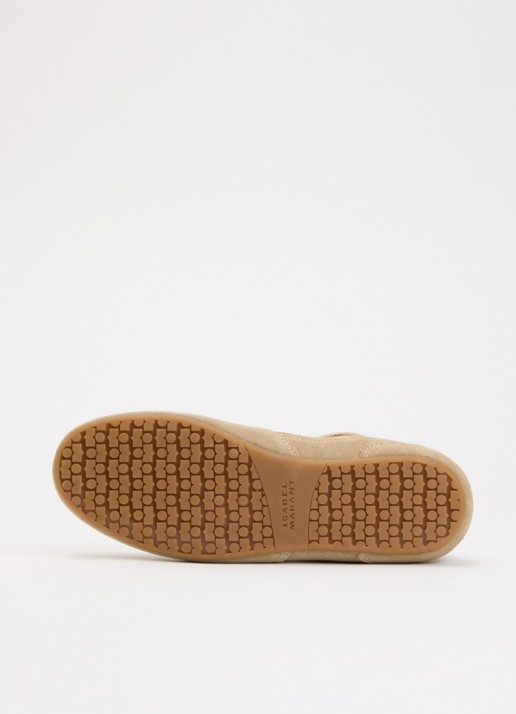 Isabel Marant Senny Low sneaker van suède - detail 5 khaki
