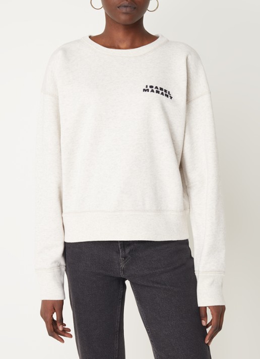 Isabel Marant Shad sweater met logoborduring