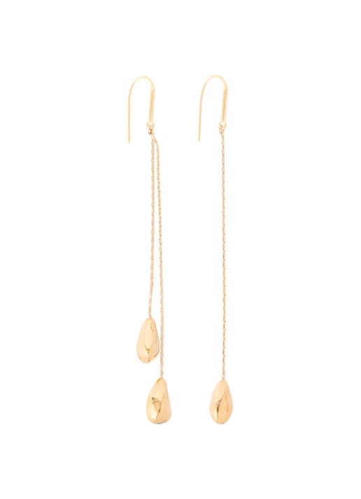 Isabel Marant Shiny Day oorhangers - voorkant 2 goud