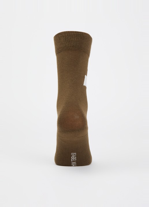 Isabel Marant Siloki sok met logo - voorkant 3 bronsgroen