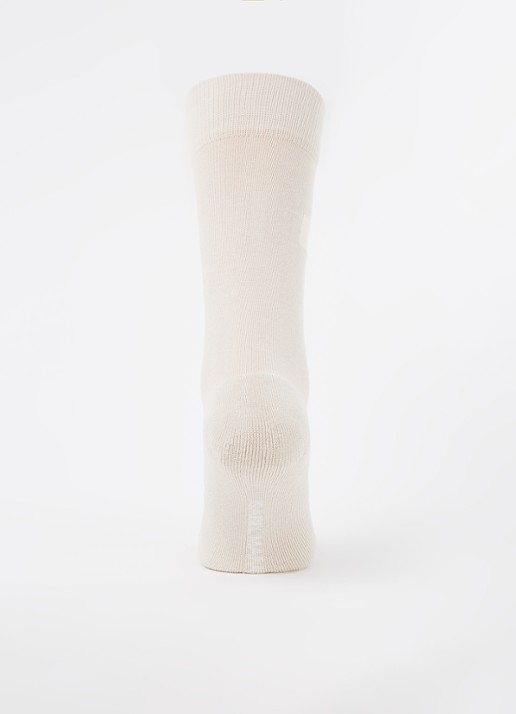 Isabel Marant Siloki sok met logo - voorkant 2 donkerbeige