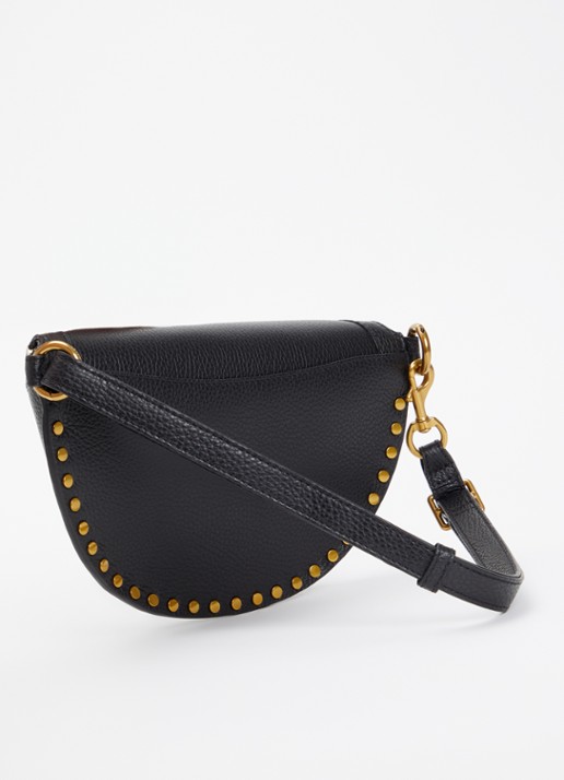 Isabel Marant Skano heuptas van leer met studs - achterkant zwart