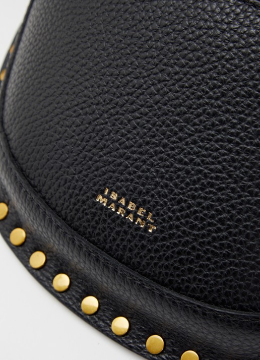 Isabel Marant Skano heuptas van leer met studs - detail 6 zwart