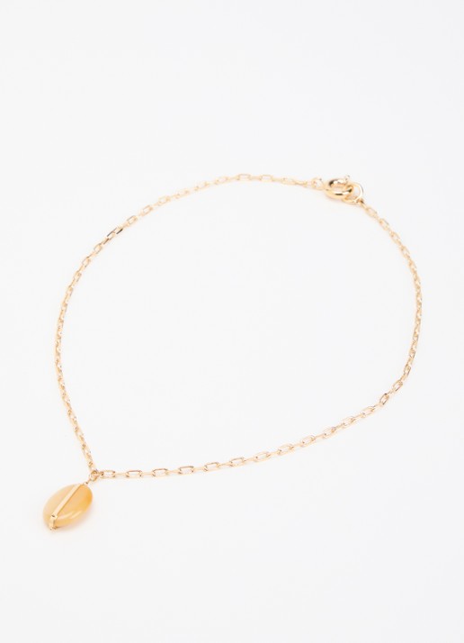 Isabel Marant Stones ketting met hanger - detail geel