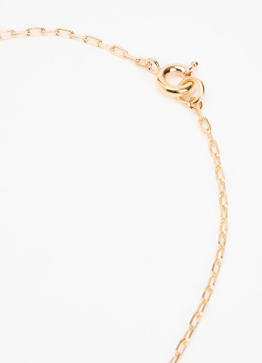 Isabel Marant Stones ketting met hanger - detail 2 geel