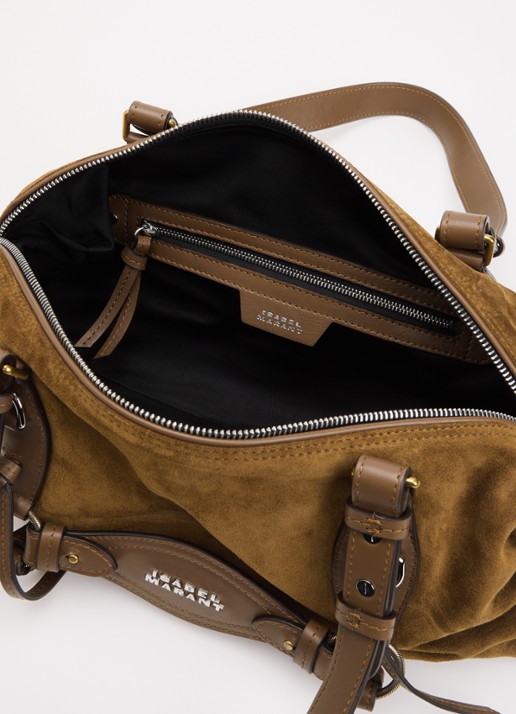 Isabel Marant Tilpa Mini schoudertas van kalfssuède - detail 3 cognac