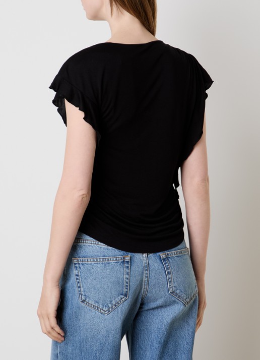 Isabel Marant Top met stretch - achterkant 3 zwart