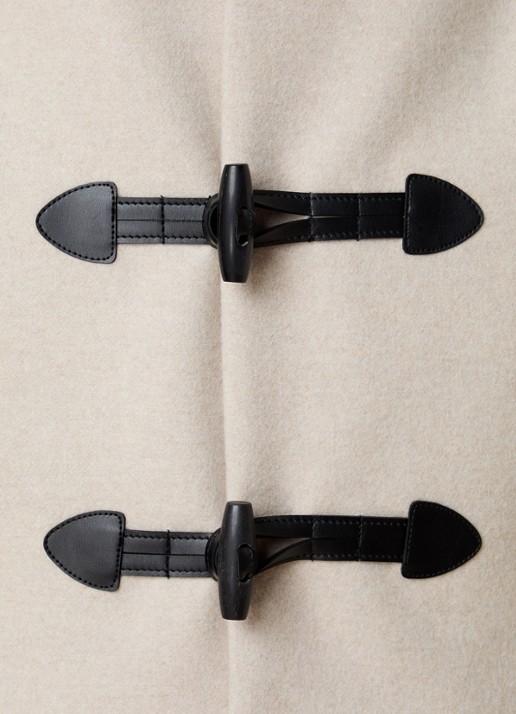 Isabel Marant Toria jack in kasjmierblend met steekzakken - detail 3 zand