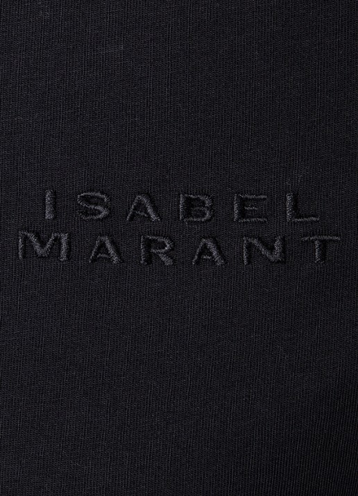 Isabel Marant Vidal T-shirt met logoborduring - detail 2 zwart