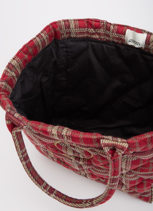 Isabel Marant Wigan shopper met logoborduring en quilt patroon - detail 4 rood