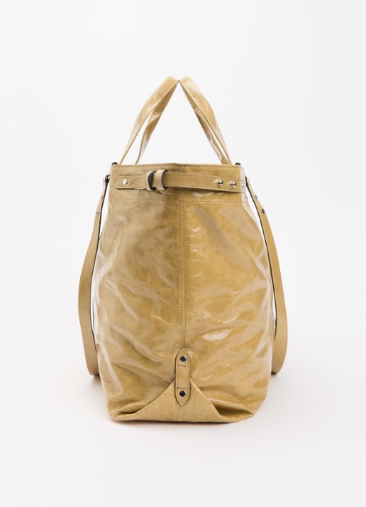 Isabel Marant Winna shopper van kalfsleer - detail 4 beige