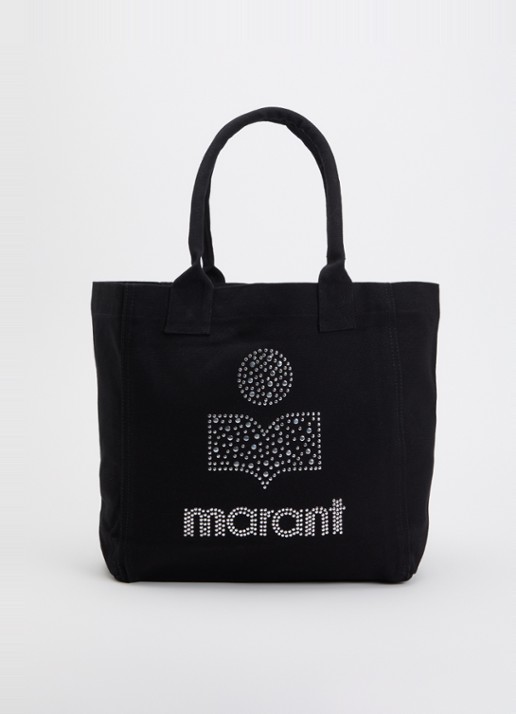 Isabel Marant Yenky shopper met studs - voorkant 6 zwart