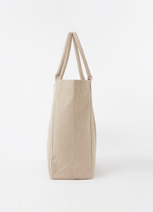 Isabel Marant Yenky shopper van canvas met logoborduring - detail 5 beige