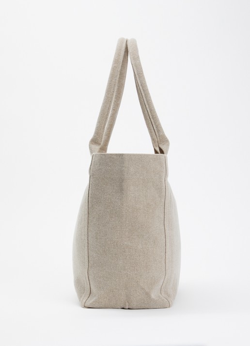 Isabel Marant Yenky shopper van canvas met logoborduring - detail 2 beige