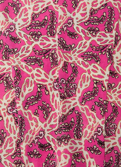 Isabel Marant Zarga top in zijdeblend met pofmouw en keyhole - detail 5 roze