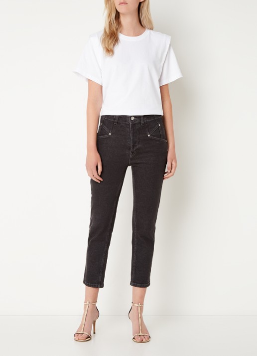 Isabel Marant Zelitos T-shirt met schouder detail - voorkant 2 wit