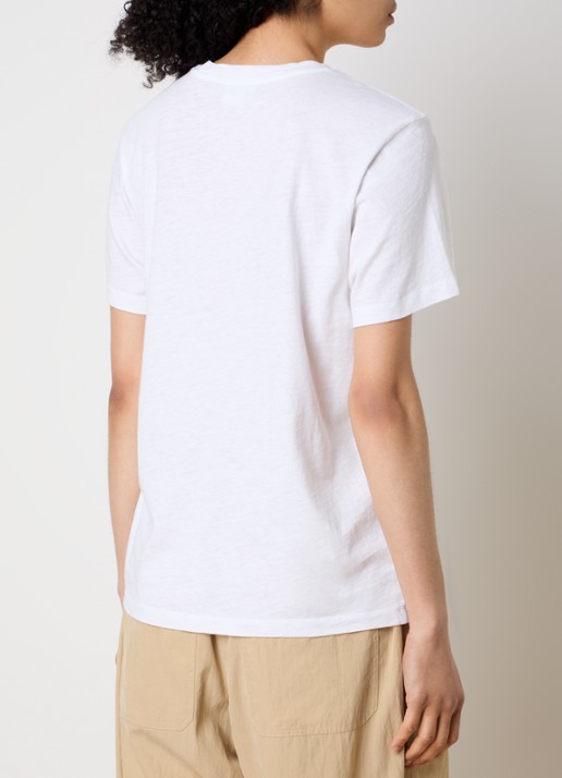 Isabel Marant Zewel T-shirt met print en logo - achterkant 3 wit