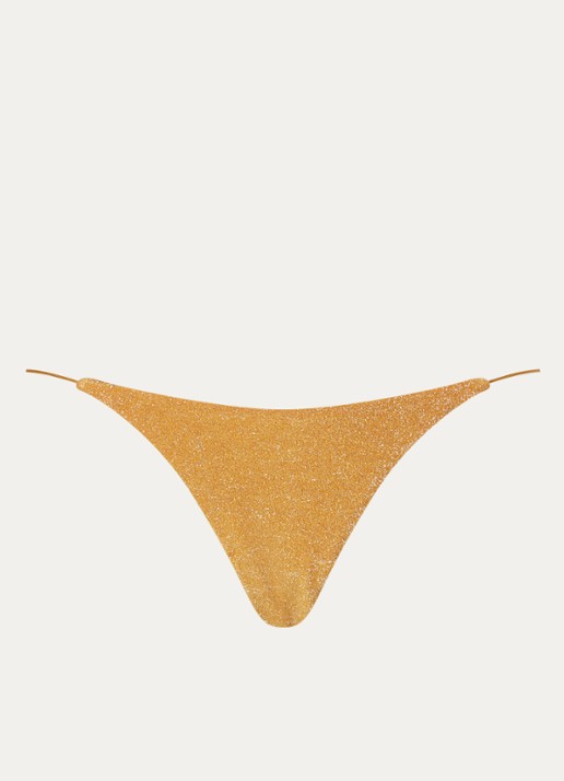 It's Now Cool Brazilian bikinislip met lurex - voorkant 4 okergeel