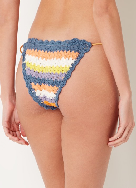 It's Now Cool Brazilian bikinislip van crochet - achterkant 5 blauw