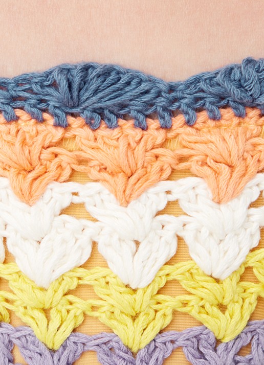It's Now Cool Brazilian bikinislip van crochet - detail 2 blauw