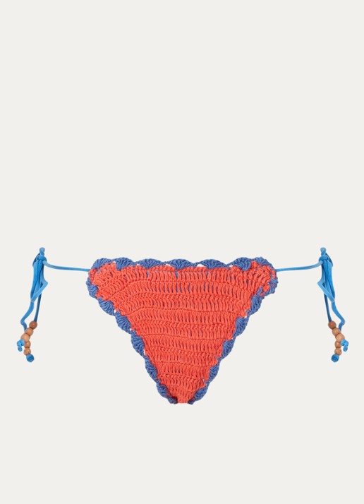 It's Now Cool Brazilian bikinislip van crochet - voorkant 4 kersenrood