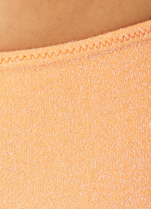 It's Now Cool High waisted bikinislip met lurex - detail 2 lichtoranje
