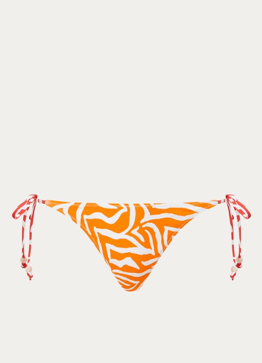 It's Now Cool The 90'S brazilian bikinislip met print - voorkant 4 oranjerood