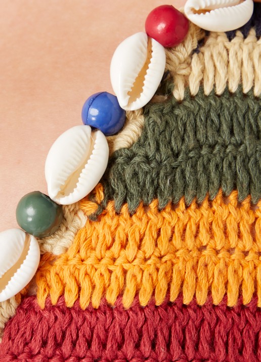 It's Now Cool Triangel bikinitop van crochet - detail 4 rood